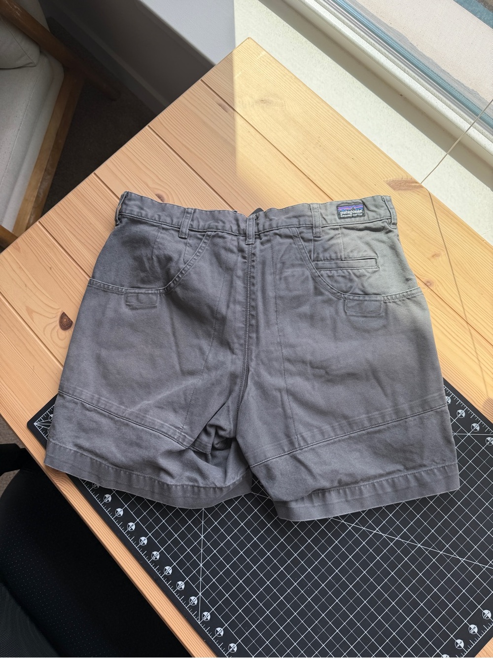 Patagonia Men's Charcoal Gray Flat-Front Outdoor Shorts